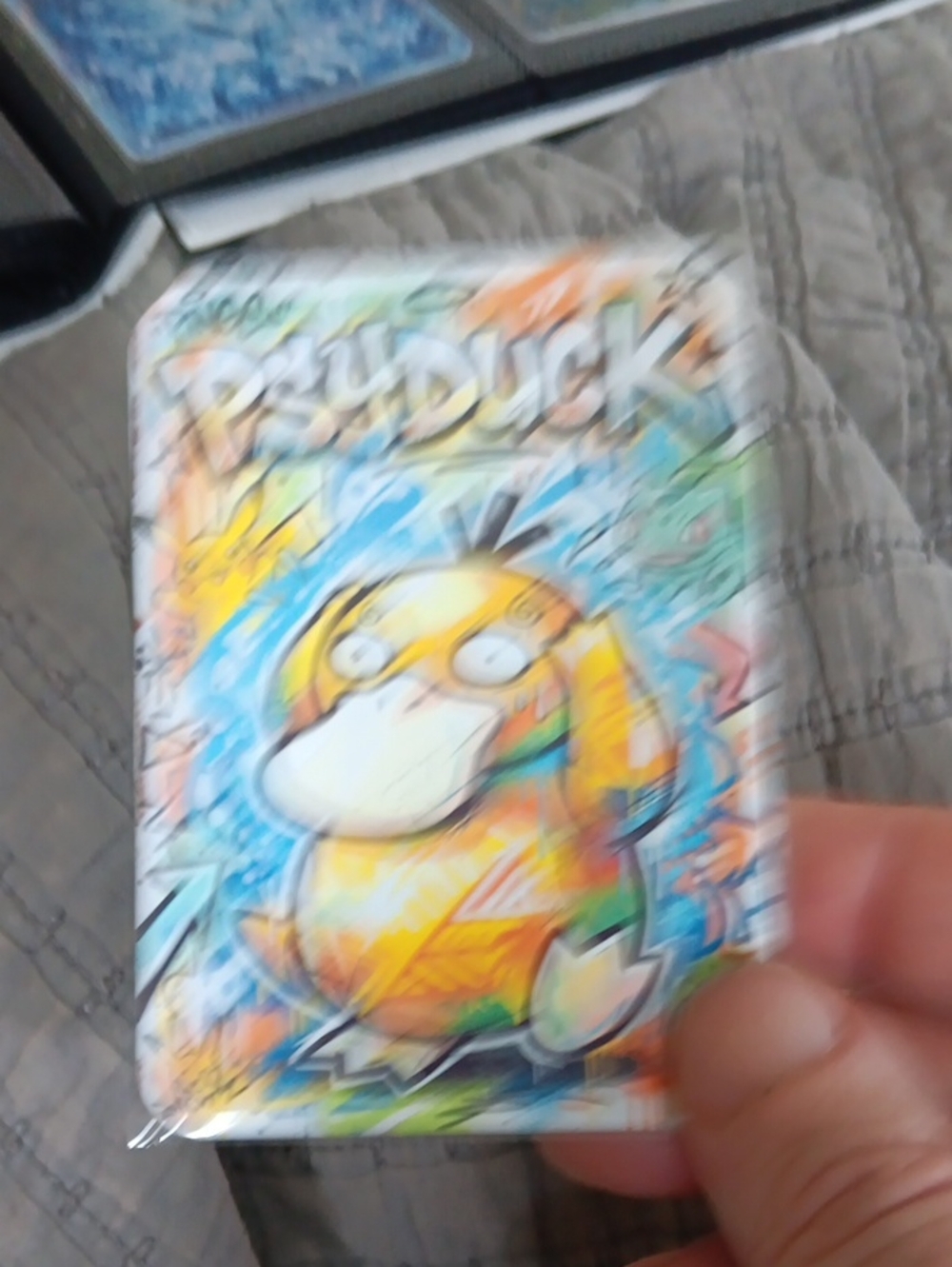 Pokemon Psyduck Card - Yellow, Blue, Orange